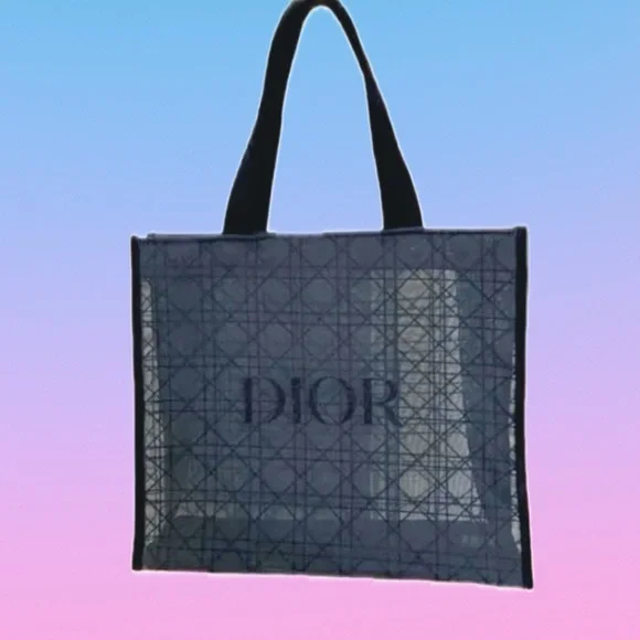 Dior Black Mesh Tote Bag - Picture 1 of 4